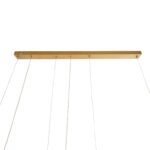 GLOBOSTAR® LINEARE 61291 Μοντέρνο Κρεμαστό Φωτιστικό Οροφής LED 67W 7504lm 300° AC 220-240V IP20 Ρυθμιζόμενο Λευκό CCT με Χειριστήριο από 2700K έως 6000K Dimmable - Lumileds SMD Chip - Χρυσό Βούρτσας - Μ130 x Π25 x Υ60cm - 3 Χρόνια Εγγύηση - Image 9