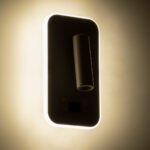 GLOBOSTAR® LADY-O 61364 Μοντέρνο Φωτιστικό Τοίχου - Απλίκα Ξενοδοχείου Reading Light με Φορτιστή USB 3A LED 10W 1000lm 36° & 360° AC 220-240V IP20 Φυσικό Λευκό 4500K - Bridgelux COB Chip & TÜV SÜD Driver - Λευκό Ματ - Μ10.5 x Π10 x Υ18.5cm - 3 Χρόνια Εγγύηση - Image 9