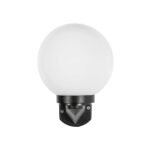 GLOBOSTAR® AGROS 61592 Μοντέρνο Φωτιστικό Τοίχου - Απλίκα με Ντουί 1 x E27 AC 220-240V Αδιάβροχο IP65 - Λευκό & Μάυρο - Μ20 x Π20 x Υ30cm - Image 4