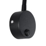 GLOBOSTAR® GOOSE 61690 Μοντέρνο Φωτιστικό Τοίχου - Απλίκα Ξενοδοχείου Reading Light LED 3W 300lm 36° AC 220-240V IP20 Θερμό Λευκό 2700K - CREE XPE Chip & TÜV SÜD Driver - Μαύρο Ματ - Μ6.5 x Π15 x Υ24.5cm - 3 Χρόνια Εγγύηση - Image 5