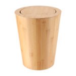 Κάδος δρύινος 5 λίτρα μαύρος 22,50χ28,50 cm Eurocasa