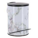 Σετ κάδος μεταλλικός 3 λίτρα με κάλυμμα soft close με πιγκάλ  σετ 2258-2259 24χ17χ22 cm Eurocasa