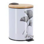 Σετ κάδος 3 λίτρα με κάλυμμα bamboo soft close με πιγκάλ 24χ17χ22 cm  2256-2257  Eurocasa