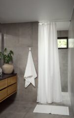 Zone Denmark Κουρτίνα Μπάνιου Υφασμάτινη 180x220 - Lux White - Image 2