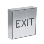 GLOBOSTAR® SENSATI 75651 Διακοσμητικό Φωτιστικό Τοίχου Ένδειξης / Σήμανσης "EXIT" LED 1W 40lm 90° AC 220-240V με Επαναφορτιζόμενη Μπαταρία Li-ion 3.7V 350mAh IP20 Πράσινο - Star LED Chip -Νίκελ Βούρτσας - Μ11 x Π11 x Υ3cm - 2 Χρόνια Εγγύηση - Image 2