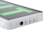 GLOBOSTAR® SENSATI 75663 Διακοσμητικό Φωτιστικό Τοίχου Ένδειξης / Σήμανσης "EXIT" LED 1W 40lm 90° AC 220-240V με Επαναφορτιζόμενη Μπαταρία Li-ion 3.7V 350mAh IP20 Πράσινο - SMD2835 Sanan Chip - Νίκελ Βούρτσας & Μαύρο - Μ35 x Π14 x Υ3.3cm - 2 Χρόνια Εγγύηση - Image 4