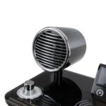 GLOBOSTAR® OLDY 76563 Μοντέρνο Επιτραπέζιο Φωτιστικό Γραφείου με Ασύρματη Φόρτιση 15W 3A, 5W Bluetooth Ηχείο & Ψηφιακό Ρολόι LED 3W 300lm 120° DC 5V με USB-C IP20 Ρυθμιζόμενο Λευκό CCT με Αφή 2700K/4500K/6000K Dimmable - Sanan SMD Chip - Μαύρο - Μ13 x Π25 x Υ43cm - 2 Χρόνια Εγγύηση - Image 9