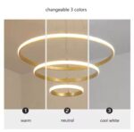 SE LED 60 DAMITA GOLD PENDANT 60x40x20cm 57W 3CCT WITH MEMORY IP20 2 YEARS WARRANTY A1 - Image 2