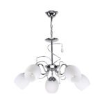 KQ 2221/5 FERROW PENDANT CHROME-OPAL GLASS Ζ3
