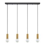 SE21-GM-4-4BL ADEPT TUBE Gold Matt Pendant+