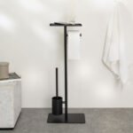 Brix black σταντ χαρτιού υγείας + πιγκάλ με ράφι Sealskin - Image 5