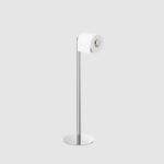 Industrial chrome χαρτοθήκη επιδαπέδια με θέση για ανταλλακτικά ρολά Sealskin - Image 2