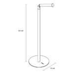 Industrial black χαρτοθήκη επιδαπέδια με θέση για ανταλλακτικά ρολά Sealskin - Image 7