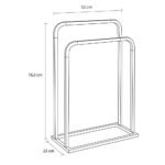 Brix greige κρεμάστρα επιδαπέδια Sealskin - Image 8