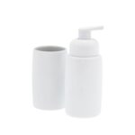 Södahl Δοχείο Κρεμοσάπουνου Stoneware 250 ml - Mono White - Image 2