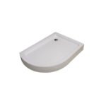 Ντουζιέρα ασύμμετρη ημικυκλική ακρυλική δεξιά FLORA 650 KARAG 90x120x5,5cm