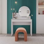 Τουαλέτα με καθρέπτη Dior Megapap χρώμα λευκό 90x45x138εκ. - Image 3