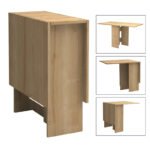 Τραπέζι Pepe Megapap επεκτεινόμενο χρώμα φυσικό οξιάς 28(56+56)x77x75εκ.