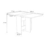 Τραπέζι Pepe Megapap επεκτεινόμενο χρώμα φυσικό οξιάς 28(56+56)x77x75εκ. - Image 14