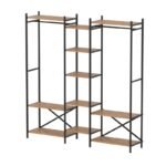 Ντουλάπα ρούχων ανοιχτή - Έπιπλο εισόδου Openix Megapap χρώμα pine oak 171,7x34,2x180,7εκ. - Image 8