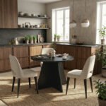 Τραπέζι Tailor Megapap χρώμα sencron black Ø100x75,7εκ. - Image 3