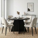 Τραπέζι Tailor Megapap χρώμα sencron black Ø120x75,7εκ. - Image 4