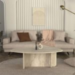 Τραπεζάκι σαλονιού Ravey Megapap χρώμα travertine 120x60x39,6εκ. - Image 4