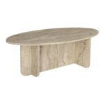 Τραπεζάκι σαλονιού Ravey Megapap χρώμα travertine 120x60x39,6εκ. - Image 8