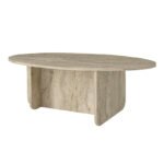 Τραπεζάκι σαλονιού Ravey Megapap χρώμα travertine 120x60x39,6εκ. - Image 9