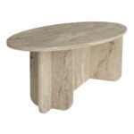 Τραπεζάκι σαλονιού Ravey Megapap χρώμα travertine 120x60x39,6εκ. - Image 10