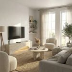 Έπιπλο τηλεόρασης Mara Megapap με LED χρώμα travertine 150x31,4x40εκ. - Image 6