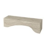 Έπιπλο τηλεόρασης Mara Megapap με LED χρώμα travertine 150x31,4x40εκ. - Image 8