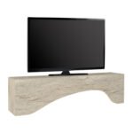 Έπιπλο τηλεόρασης Mara Megapap με LED χρώμα travertine 150x31,4x40εκ. - Image 9