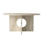 Τραπεζάκι σαλονιού Mara Megapap χρώμα travertine Ø75x36,8εκ. - Image 9