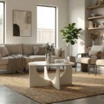 Τραπεζάκι σαλονιού Lemmar Megapap χρώμα sandstone Ø75x36,8εκ. - Image 6