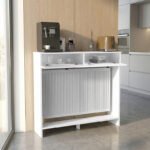 Κονσόλα - Κάλυμμα καλοριφέρ Opelya Megapap χρώμα λευκό 110x31,4x100εκ. - Image 2