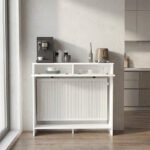 Κονσόλα - Κάλυμμα καλοριφέρ Opelya Megapap χρώμα λευκό 110x31,4x100εκ. - Image 3