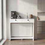 Κονσόλα - Κάλυμμα καλοριφέρ Opelya Megapap χρώμα λευκό 110x31,4x100εκ. - Image 4