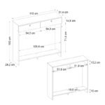 Κονσόλα - Κάλυμμα καλοριφέρ Opelya Megapap χρώμα λευκό 110x31,4x100εκ. - Image 9