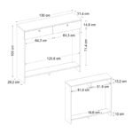Κονσόλα - Κάλυμμα καλοριφέρ Opelya Megapap χρώμα λευκό 130x31,4x100εκ. - Image 9