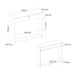 Κονσόλα - Κάλυμμα καλοριφέρ Opelya Megapap χρώμα λευκό 90x31,4x100εκ. - Image 8