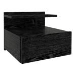 Κομοδίνο επιτοίχιο Mislina Megapap χρώμα sencron black 40x33,2x32εκ. - Image 5