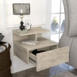 Κομοδίνο επιτοίχιο Mislina Megapap χρώμα travertine 40x33,2x32εκ. - Image 2