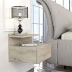 Κομοδίνο επιτοίχιο Mislina Megapap χρώμα travertine 40x33,2x32εκ. - Image 4