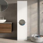 Ντουλάπι με καλάθι απλύτων Verga Megapap χρώμα λευκό 45x40x180εκ. - Image 5