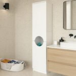 Ντουλάπι με καλάθι απλύτων Verga Megapap χρώμα λευκό 45x40x180εκ. - Image 6