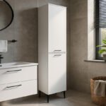 Ντουλάπι με καλάθι απλύτων Singa Megapap χρώμα λευκό 45x40x180εκ.