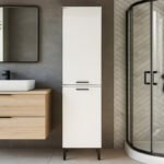 Ντουλάπι με καλάθι απλύτων Singa Megapap χρώμα λευκό 45x40x180εκ. - Image 3