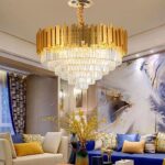 SE21-14-5 IMPERIAL CASCADE GOLD Φ40*31-120cm  E14*5   2 YEARS WARRANTY - Image 2