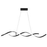 SE LED 95 QUEEN PENDANT BLACK 24W 3CCT 95x8x100cm IP20 220V 2 YEARS WARRANTY Ε2